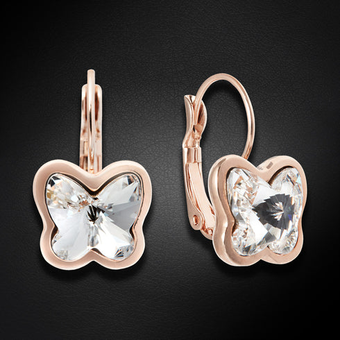 Auskarai „Krištolo Drugelis“ su Swarovski™ kristalais